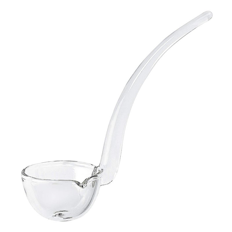 Badash 6" Small Glass Gravy Ladle, Artisan Heritage Quality Mouth-Blown Lead-Free Crystal, Elegant Small Spoon-Sized Serving Clear Utensil perfect For Sauce & Salad Dressing, Presentation Packaging - Image 1